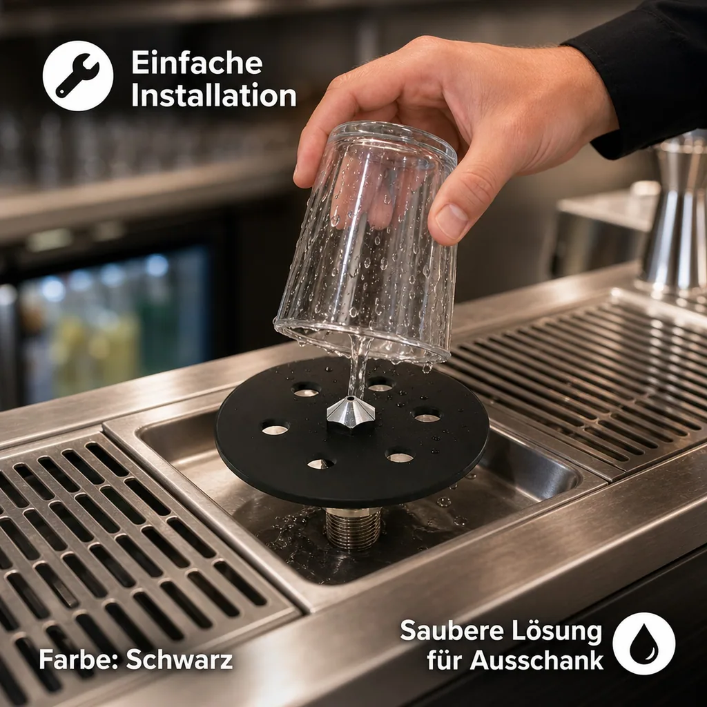 Gläserspüler, Gläserdusche für Tropfblech