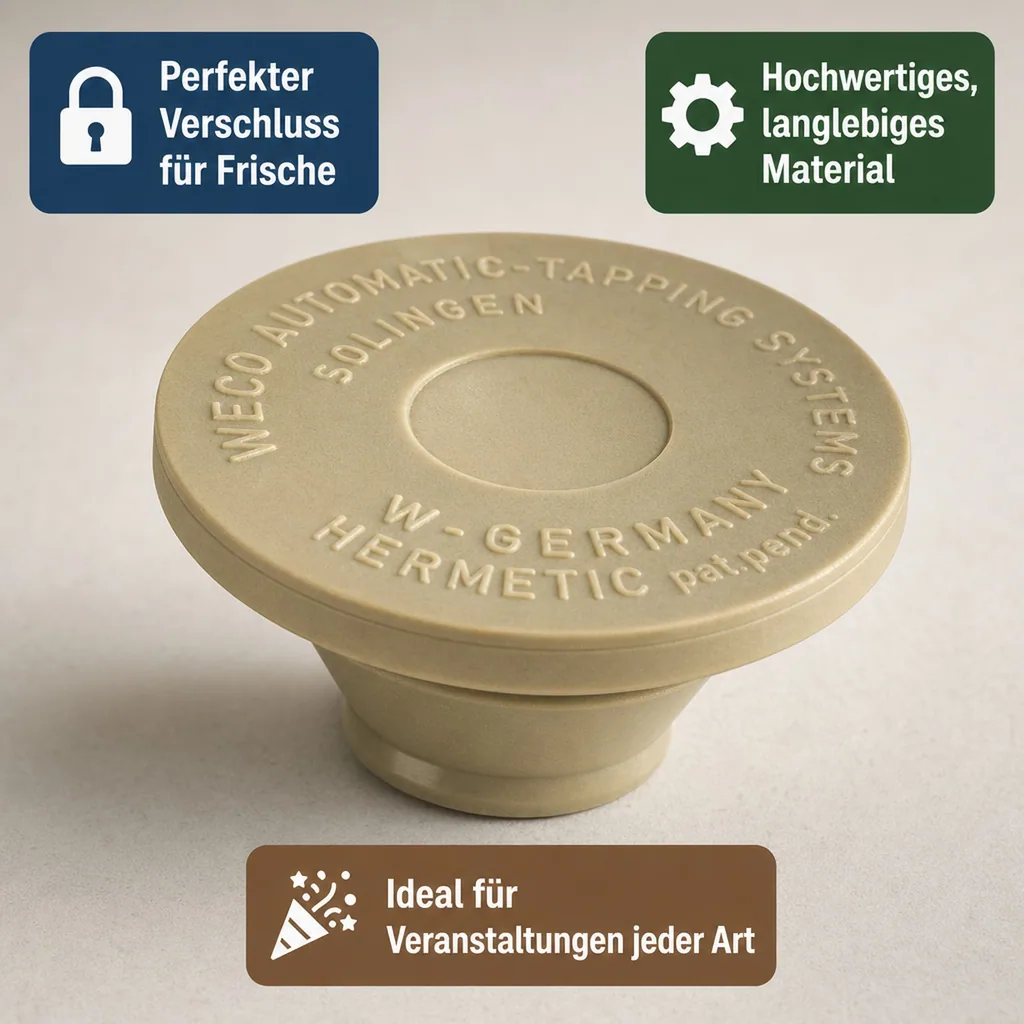 Hermetic Verschlußstopfen, Gummistopfen für 5L Adapter - Langlebig & Praktisch