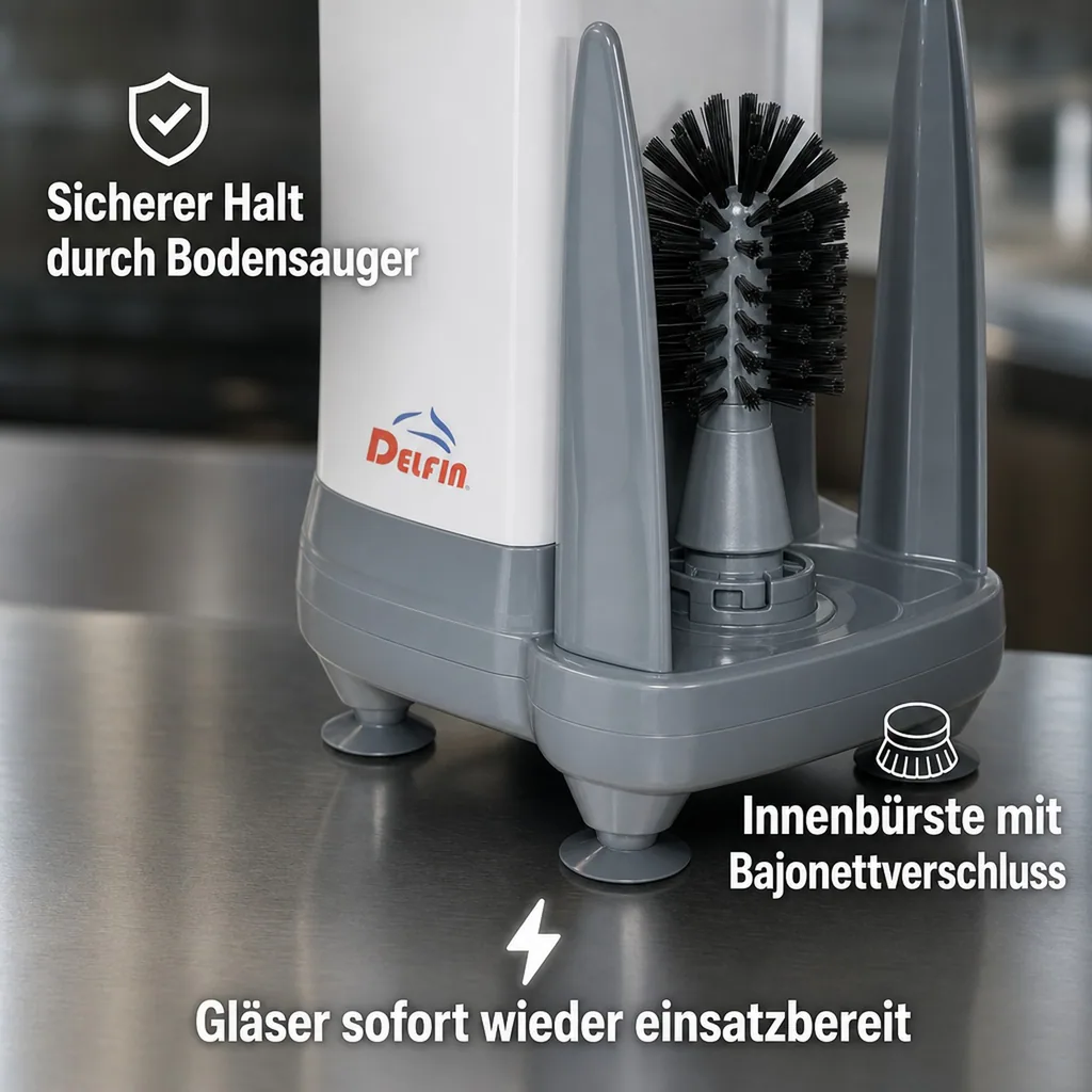 Gläserspüler, Gläserspülgerät - Delfin TS 3100, 1-Topf