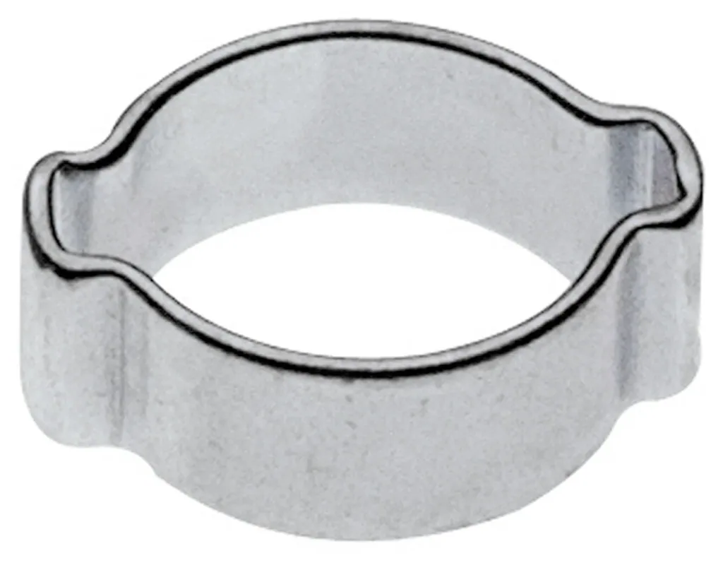 2-Ohr-Schlauchklemme 7 mm, Edelstahl