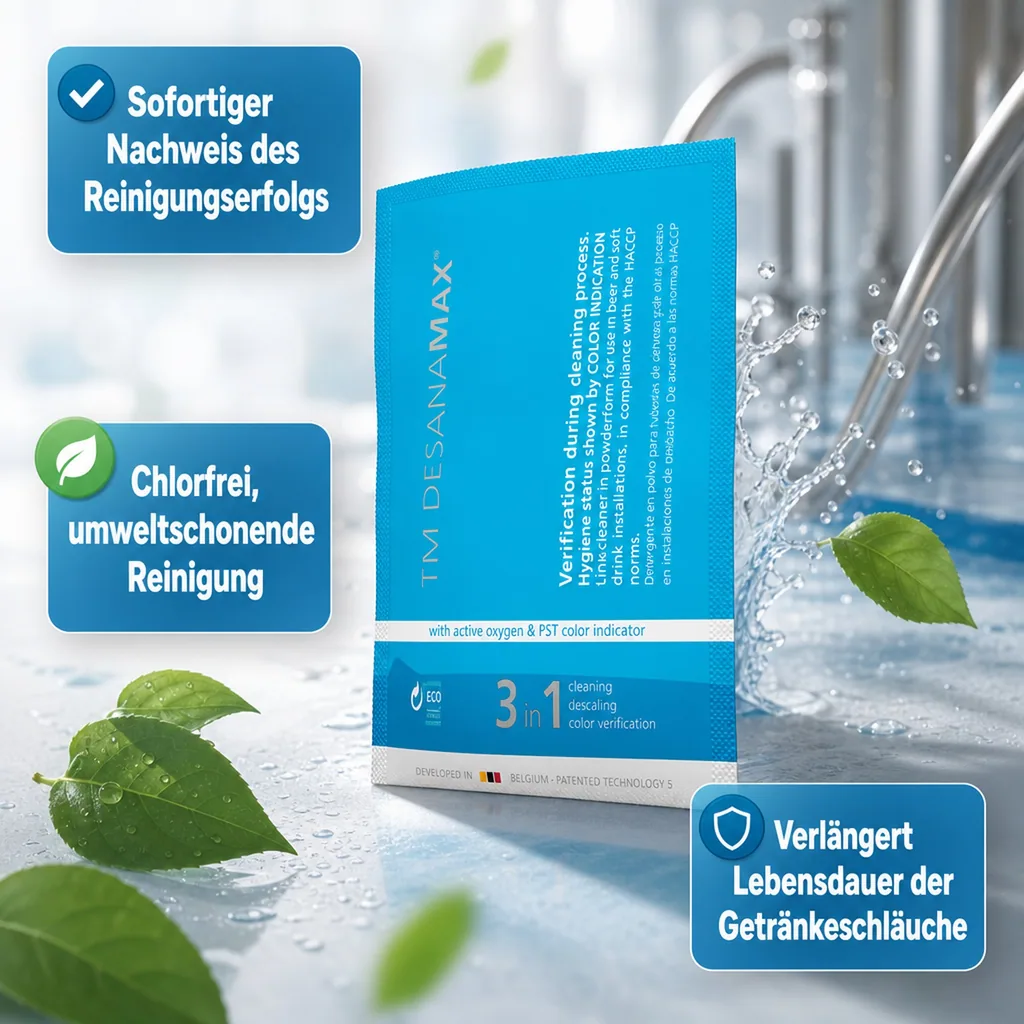 TM-Desana Max | Reinigungs- & Desinfektionspulver mit Farbindikator für Getränkeleitungen