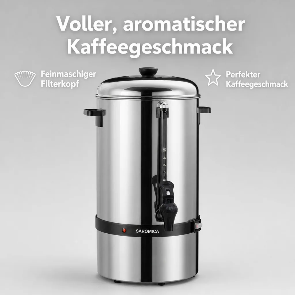 Kaffeemaschine, Filterkaffeemaschine, Rundfilter Kaffeemaschine - SAROMICA 6010