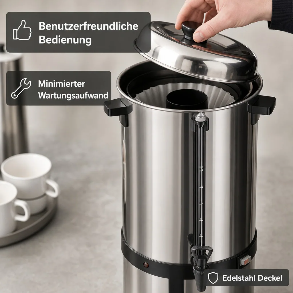 Kaffeemaschine, Filterkaffeemaschine, Rundfilter Kaffeemaschine - SAROMICA 6015