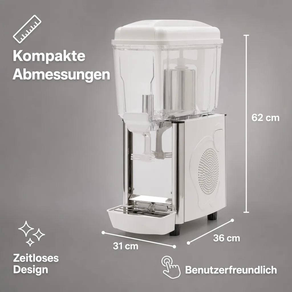 Getränkespender mit Kühlung, Saftspender mit Kühlung, Kaltgetränke Dispenser, getränkespender mit zapfhahn