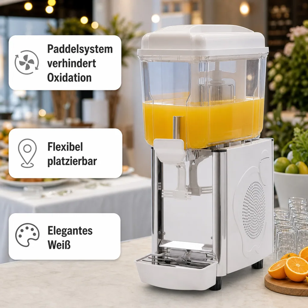 Getränkespender mit Kühlung, Saftspender mit Kühlung, Kaltgetränke Dispenser, getränkespender mit zapfhahn