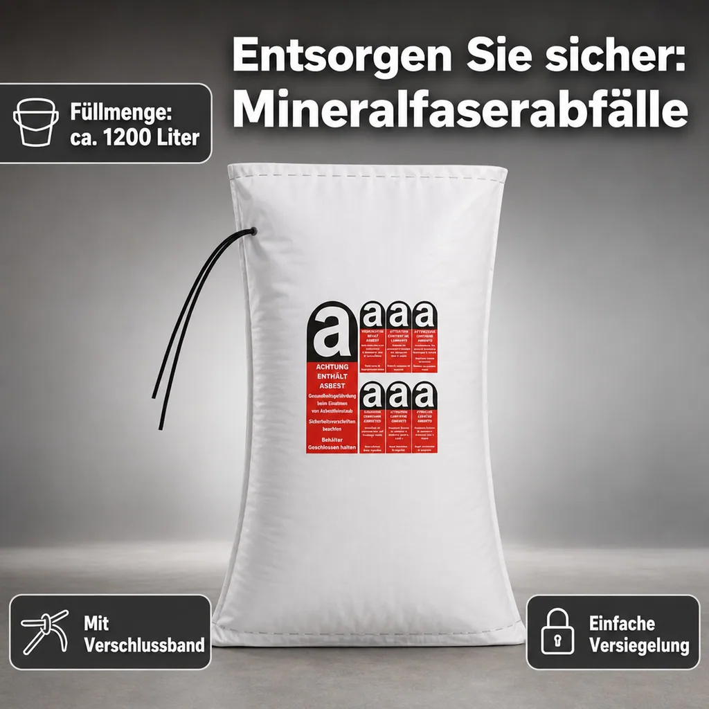 KMF Sack für Mineralfaserabfälle 140 x 220 cm