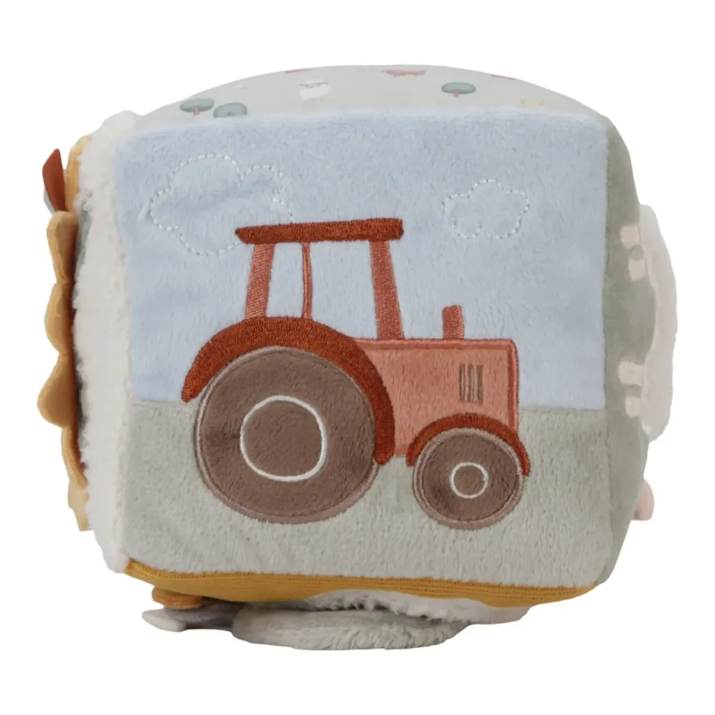 Little Dutch Aktiv Würfel - Soft Little Farm, 14x14x14