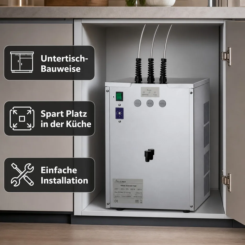 Wassersprudler, Wasserspender, Trinkwassersprudler - Box 60 fizz, Untertheken