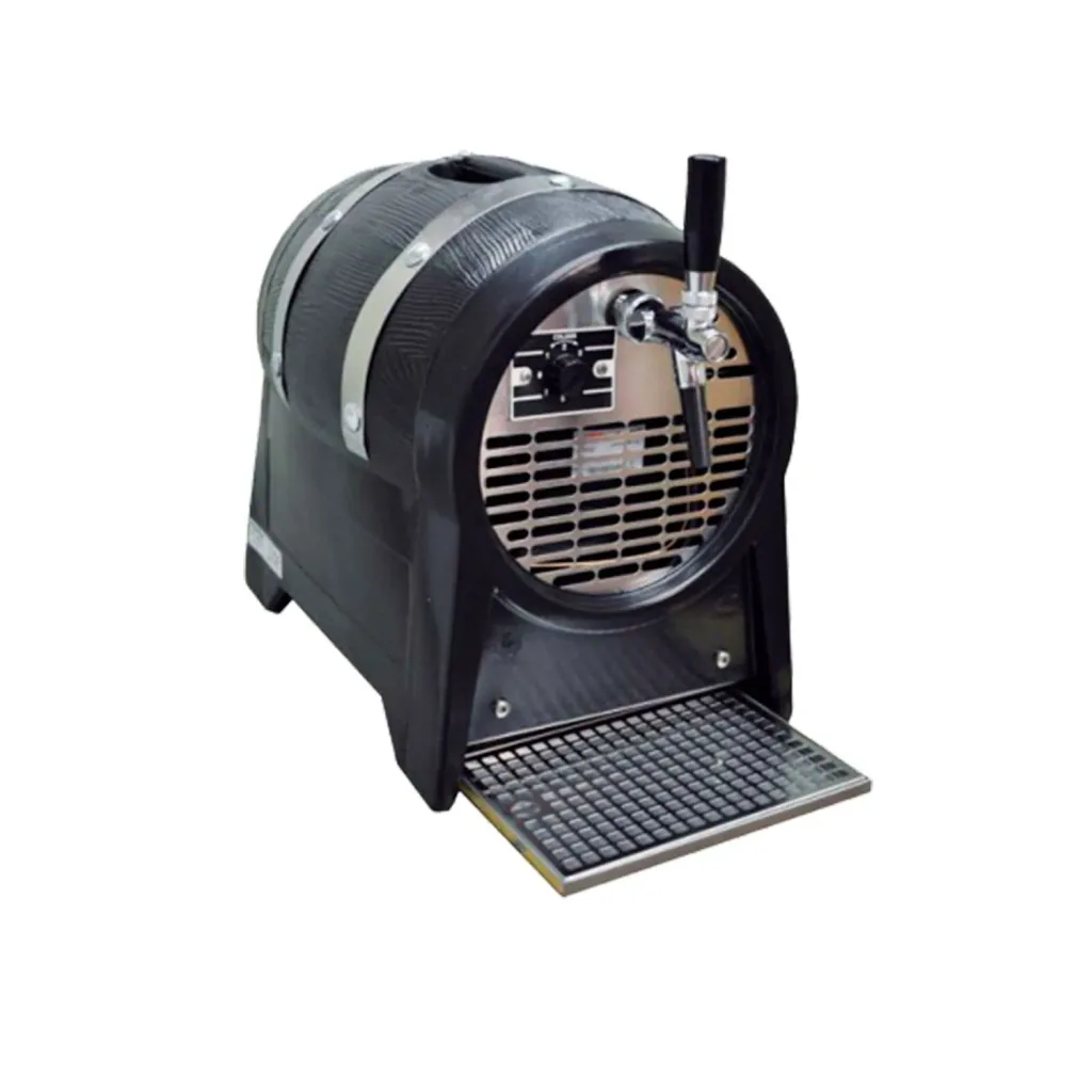 Durchlaufkühler Bier, Durchlaufkühler, Bierzapfanlage, Bierkühler, Trockenkühler, Partyfass - 1-leitig, 60 l/Std, mit Zierringen