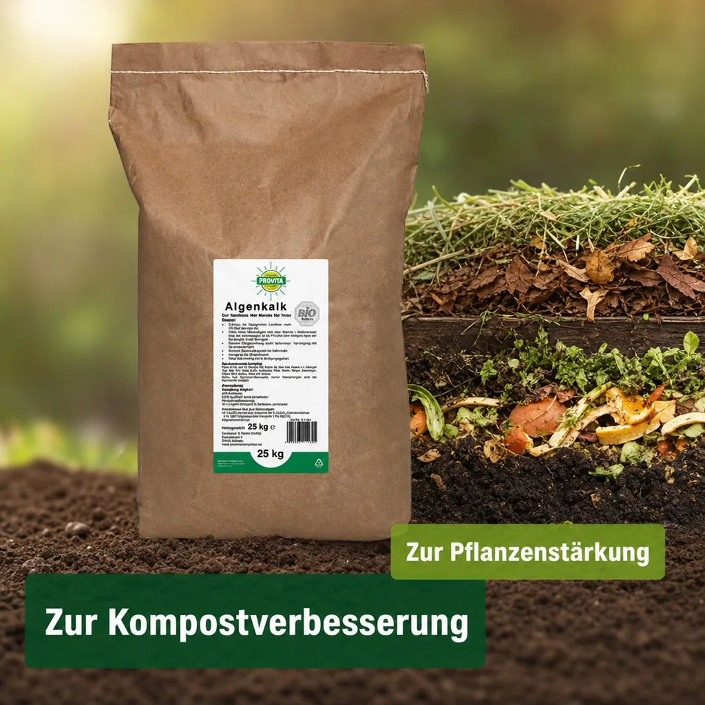Algenkalk 25 Kg aus Meeresalgen  für ca. 250m²