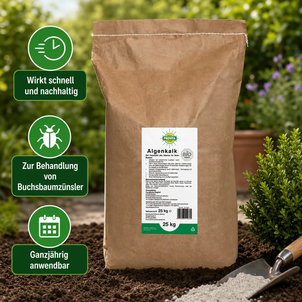 Algenkalk 25 Kg aus Meeresalgen  für ca. 250m²