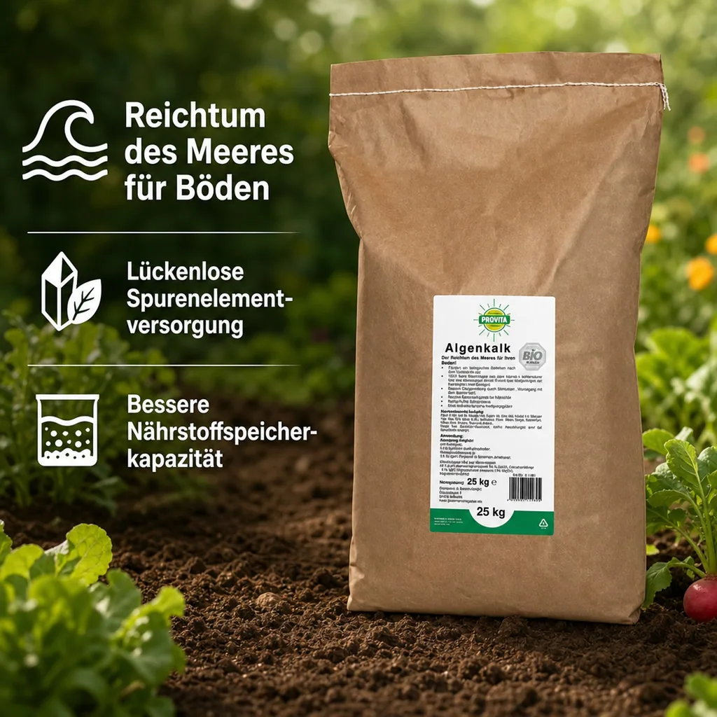 Algenkalk 25 Kg aus Meeresalgen  für ca. 250m²