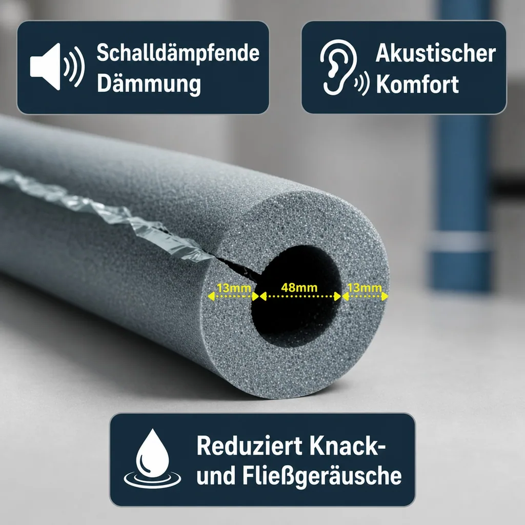 CLIMAFLEX® hf easy 2m Isolierschlauch Ø 48 mm x 13 mm Dämmung selbstklebend