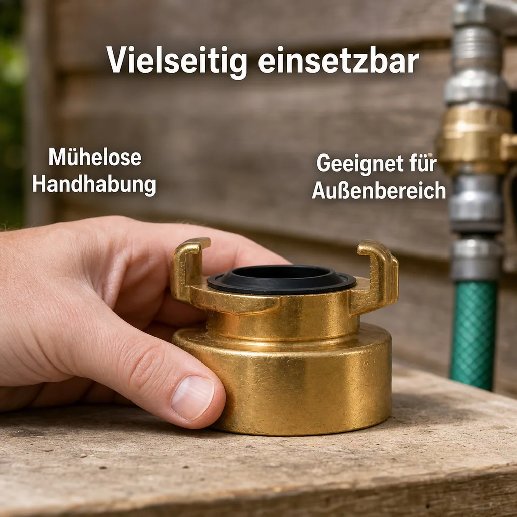 Innengewinde 1 1/2 Zoll Messing, Gewindestück, Kupplung