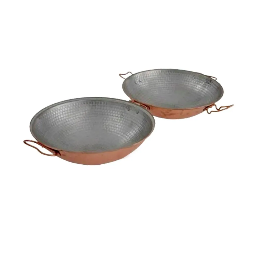 Cataplana - Kupfer, für die Zubereitung von Fisch, Fleisch und Meeresfrüchten, 21cm