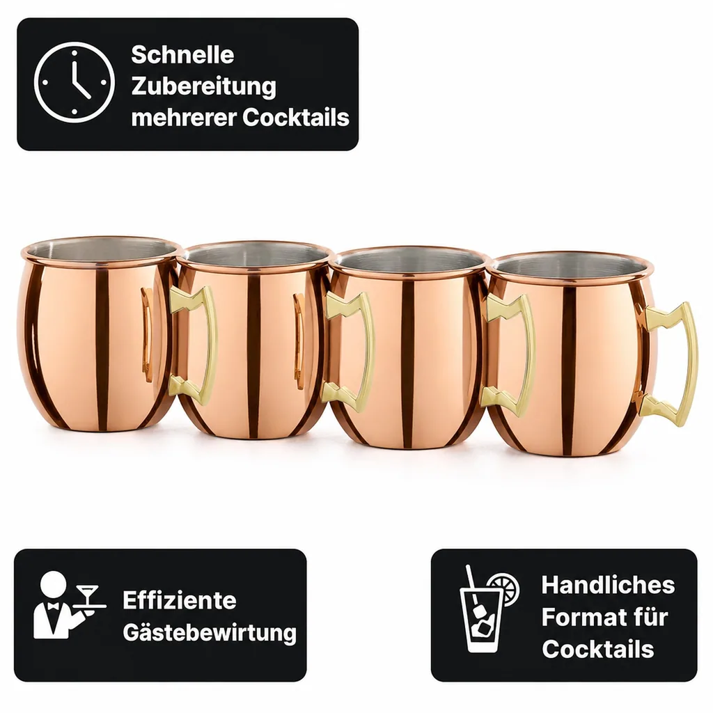 Mule Becher - Set Mini Moscow, 4-er