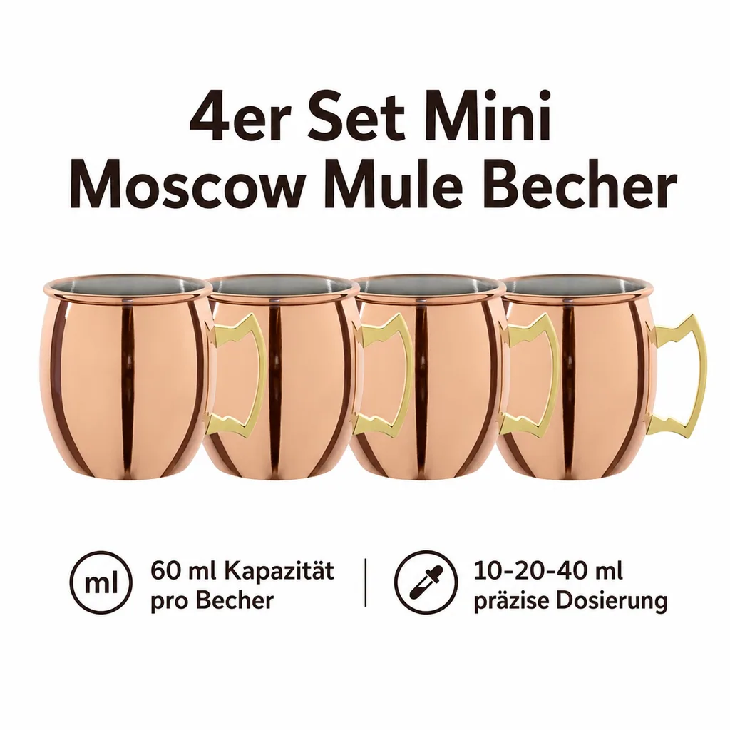 Mule Becher - Set Mini Moscow, 4-er