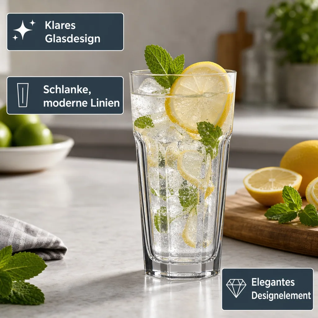 Longdrinkgläser, Trinkgläser 12er-Set - Casablanca, 415 ml
