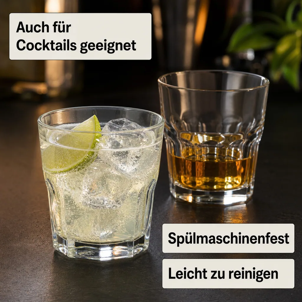 Cocktailgläser, Whiskygläser 12er-Set - Casablanca, 355 ml