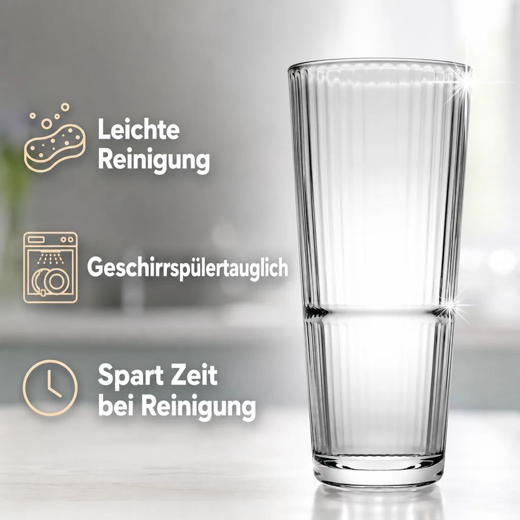 Longdrinkgläser, Trinkgläser 6er-Set - Grande Sunray, 295 ml