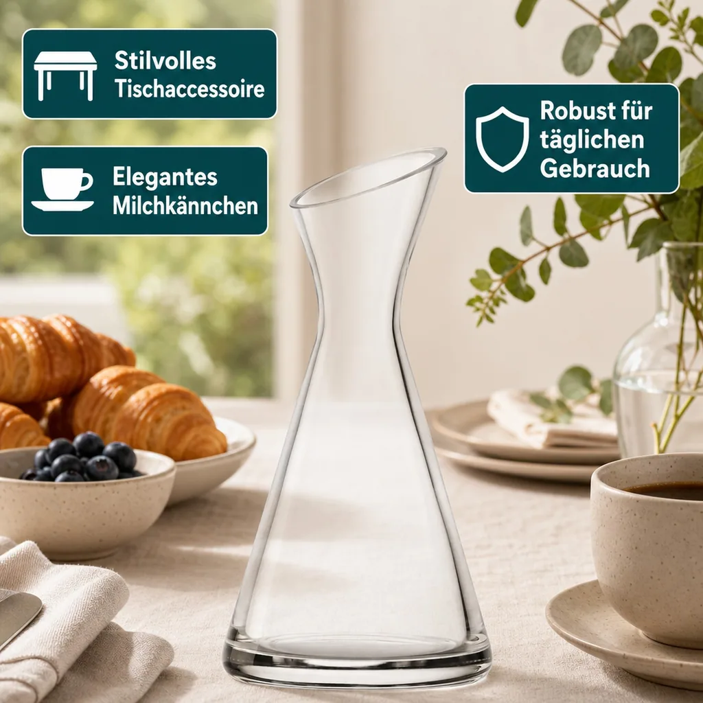 Wasserkaraffe, Glaskaraffe, Weinkaraffe - One For All, 0,5 L