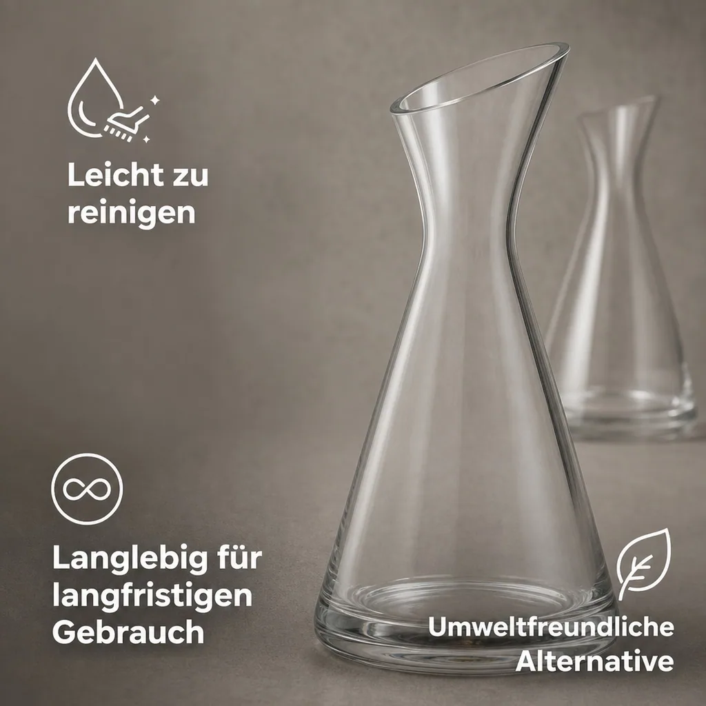 Wasserkaraffe, Glaskaraffe, Weinkaraffe - One For All, 0,5 L
