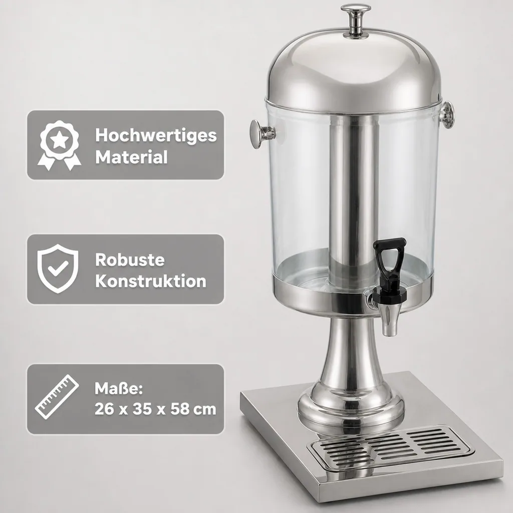 Bierturm, Trinksäule, Getränkesäule - mit Zapfhahn 8,5 L