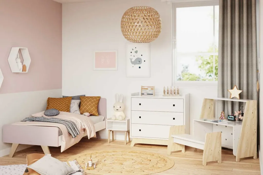 Mathy by Bols "Asymetry" Baby Beistellbett umbaubar zum Schreibtisch