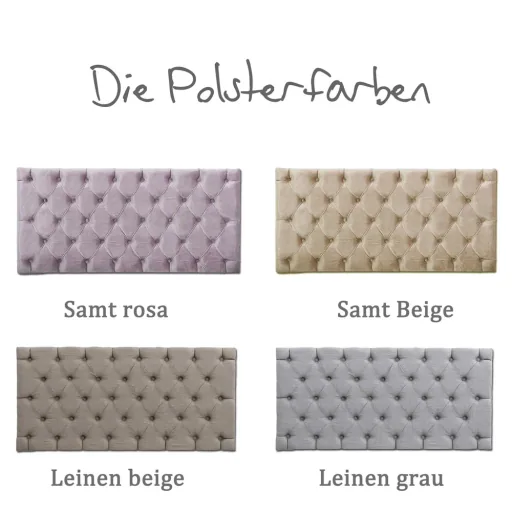 Romina Cleopatra Babybett gepolstert