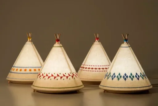 Buokids Tischlampe & Nachtlicht Tipi rot