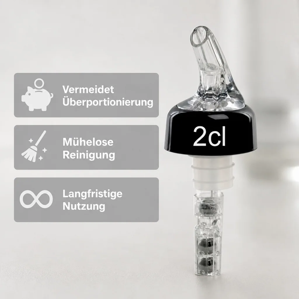 Portionierer, Spirituosen Dosierer - COMPACT, klar-transparent, Ausschankmenge: 20 ml