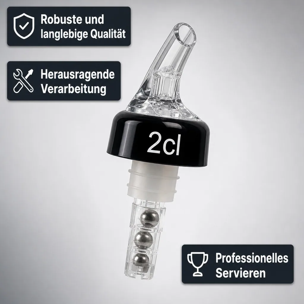 Portionierer, Spirituosen Dosierer - COMPACT, klar-transparent, Ausschankmenge: 20 ml