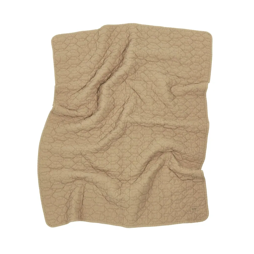 Nobodinoz WABI SABI Babydecke, Baumwolldecke, Kinderdecke, 100 x 135 cm, Farbe: Sesam