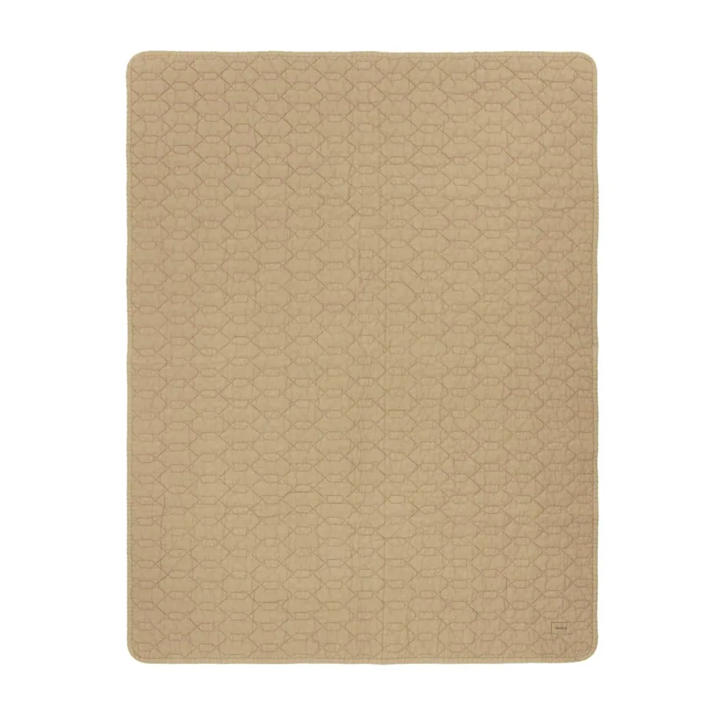 Nobodinoz WABI SABI Babydecke, Baumwolldecke, Kinderdecke, 100 x 135 cm, Farbe: Sesam