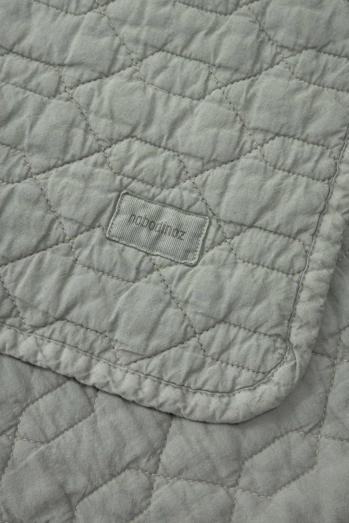 Nobodinoz WABI SABI Babydecke, Baumwolldecke, Kinderdecke, 100 x 135 cm, Farbe: Azurblau