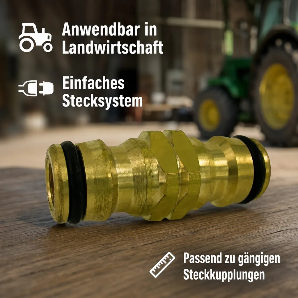 Messing Stecksystem Kupplungsverbinder