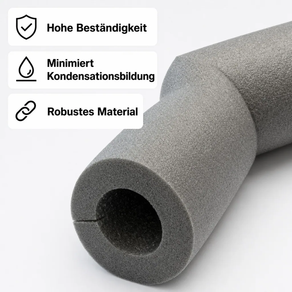Selbstklebende Dämmung, Rohrbogen Dämmung 12/15 mm, Heizungsdämmung