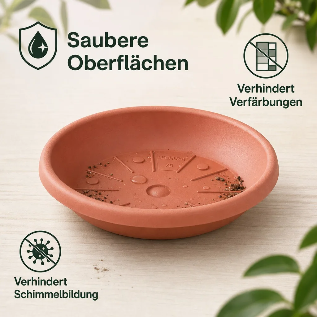 Blumentopfuntersetzer CYLINDRO ca. Ø 29 cm - terracotta