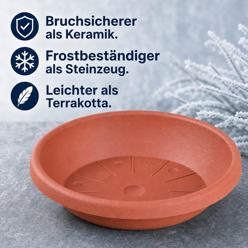 Blumentopfuntersetzer CYLINDRO ca. 41cm, terracotta