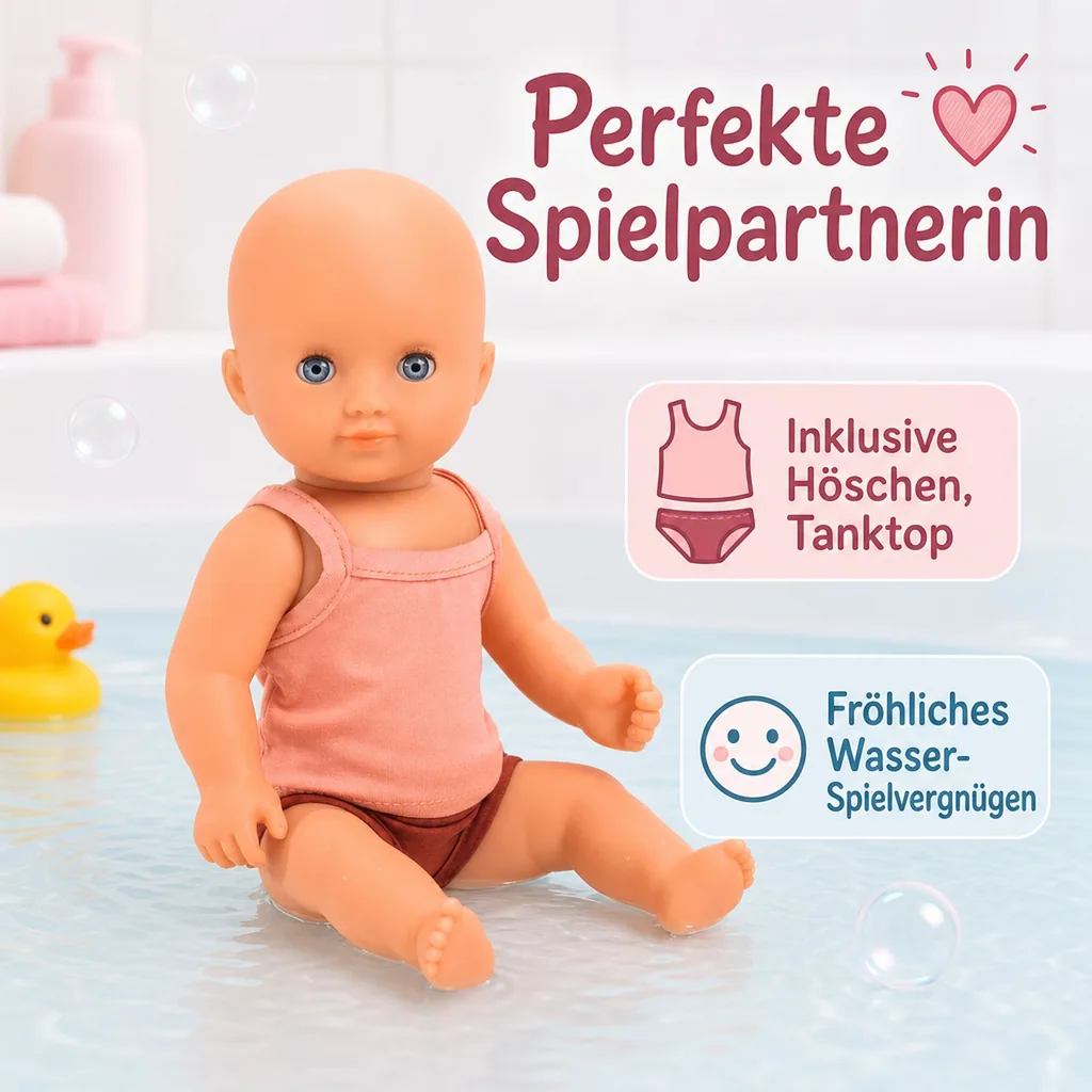 Djeco Kinderspielzeug, Badepuppe - Prune