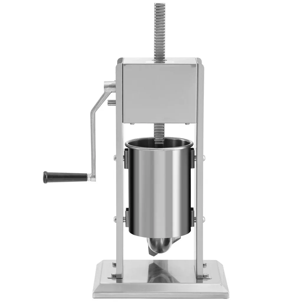 Wurstfüller, Wurstfüllmaschine, Wurstpresse - 3 L, Edelstahl + Aluminium, Manueller
