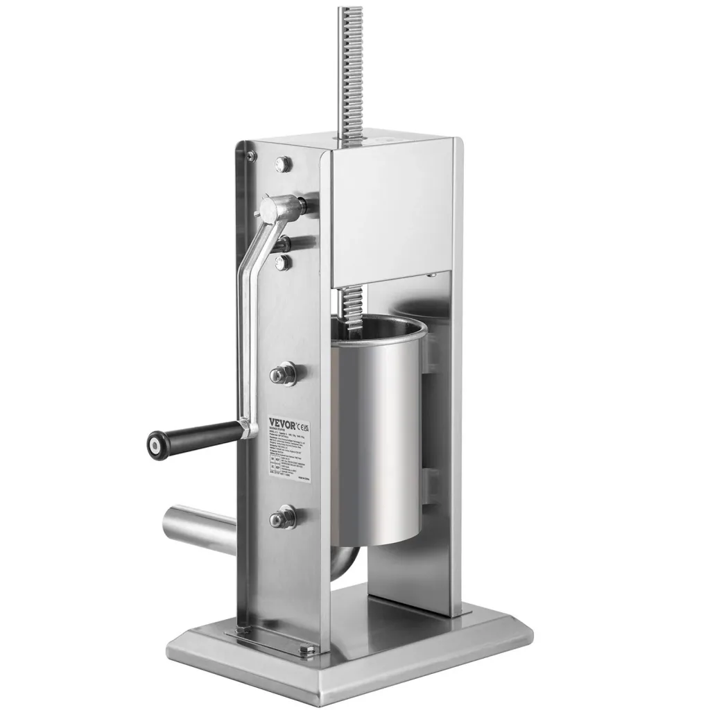 Wurstfüller, Wurstfüllmaschine, Wurstpresse - 3 L, Edelstahl + Aluminium, Manueller