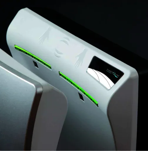 Händetrockner automatisch - Hands-in-Prinzip, Kunststoff PQ14, Farbe: weiss