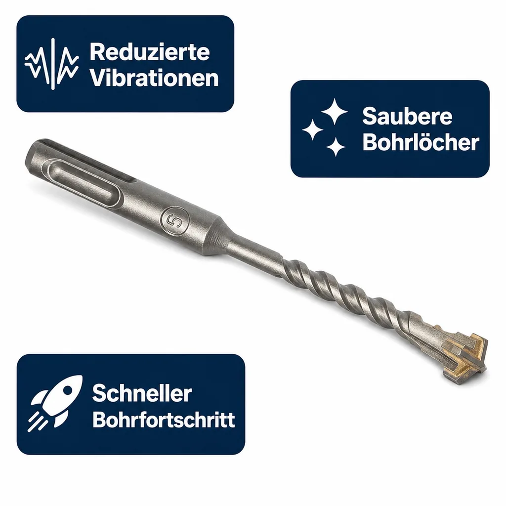 Hammerbohrer SDS Plus, 10mm, 4-Schneider, Betonbohrer