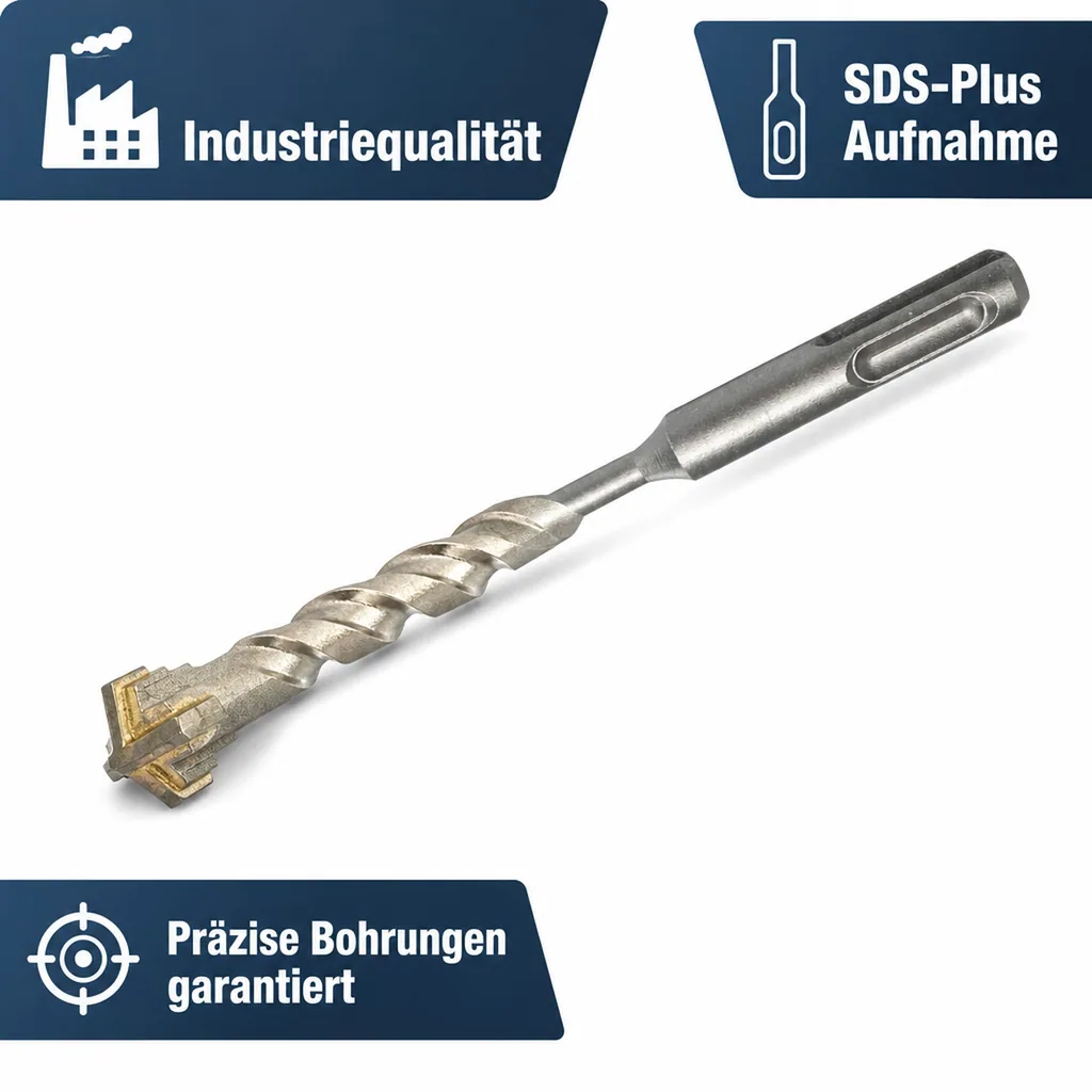 Hammerbohrer SDS Plus, 10mm, 4-Schneider, Betonbohrer