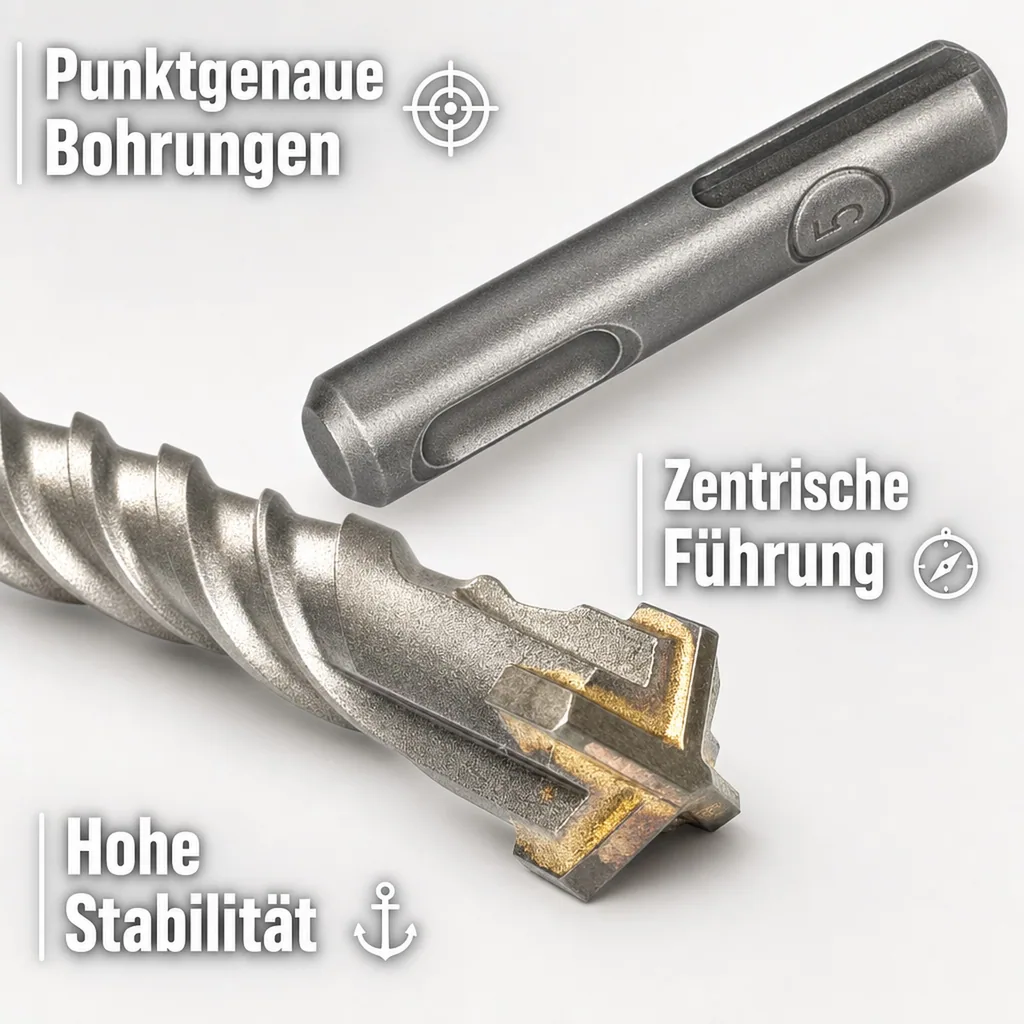 SDS Plus Hammerbohrer, 10mm, 4 Schneider, Betonbohrer, Ø 10.0mm x 260mm