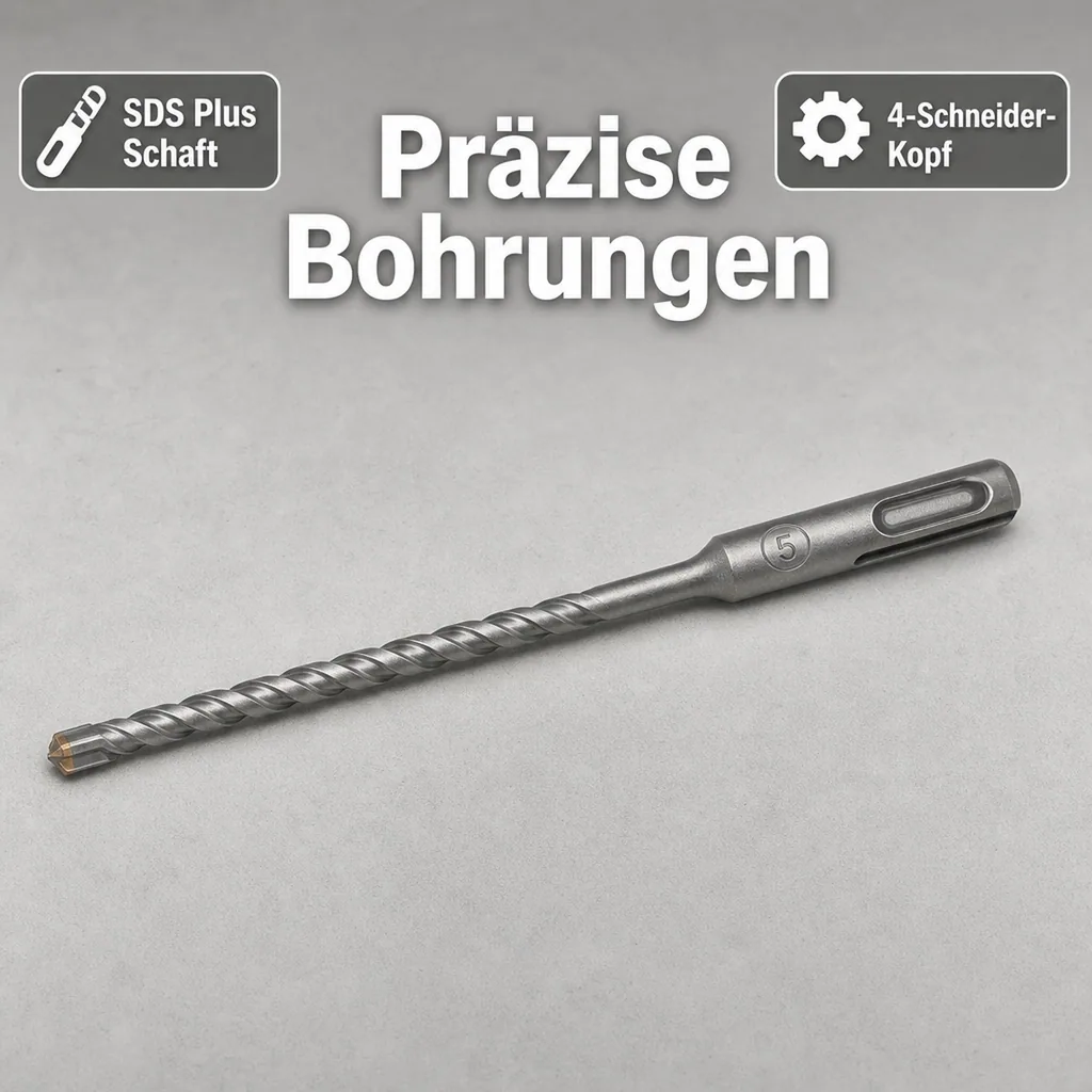 Hammerbohrer SDS Plus, 10mm, 600mm, 4 Schneider, Betonbohrer