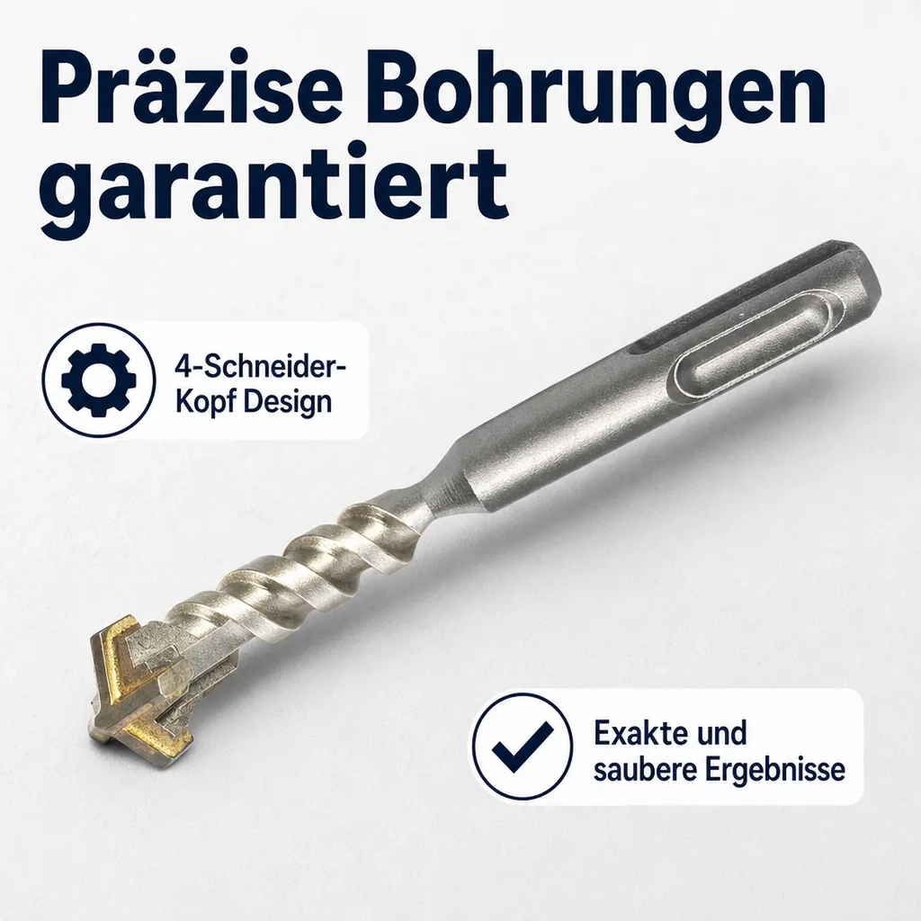 SDS Plus Hammerbohrer, Betonbohrer 12mm, 160mm