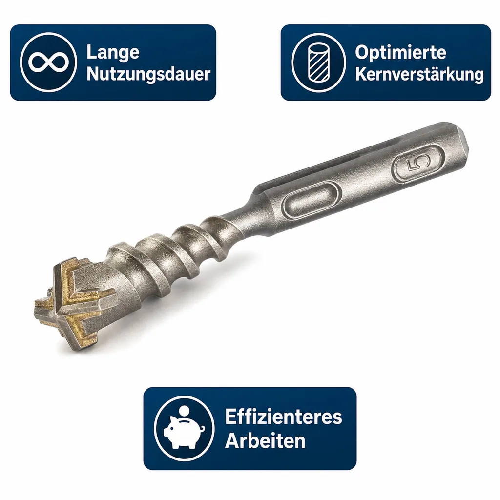 SDS Plus Hammerbohrer, Betonbohrer 12mm, 160mm