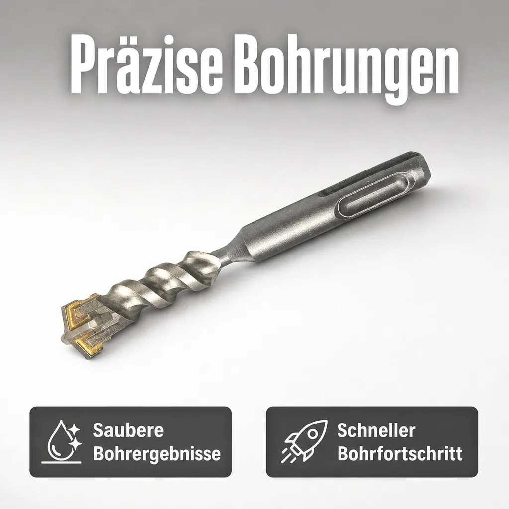 Hammerbohrer SDS Plus, 12mm, 4-Schneider, Betonbohrer SDS Plus